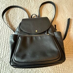 Lauren ConradBlack Leather Backpack Purse - Women's Everyday Shoulder Bag
